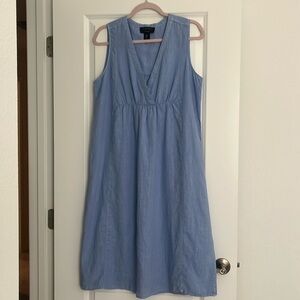 Tahari Light Blue 100% Linen Sz M